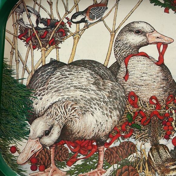 Vintage Tin Christmas Tray - Picture 2 of 9